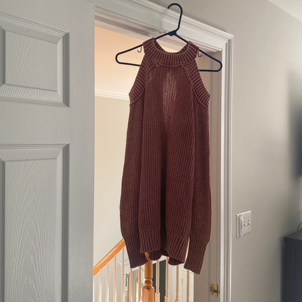 Free people cold shoulder sweater